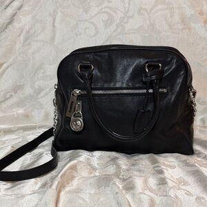 Michael Kors Black Leather Crossbody Bag